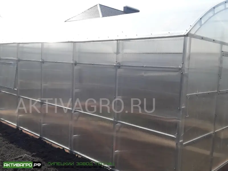 Теплица Ударница Благодатная, ширина 4/5 м, труба 40х20 + 20х20 Теплица Ударница Благодатная, ширина 4/5 м, труба 40х20 + 20х20