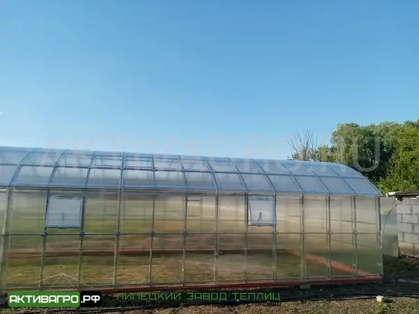 Теплица Ударница Благодатная, ширина 4/5 м, труба 40х20 + 20х20 Теплица Ударница Благодатная, ширина 4/5 м, труба 40х20 + 20х20