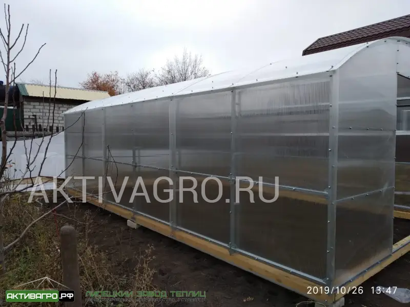 Теплица Ударница Благодатная, ширина 3/3.5 м, труба 40х20 + 20х20 Теплица Ударница Благодатная, ширина 3/3.5 м, труба 40х20 + 20х20